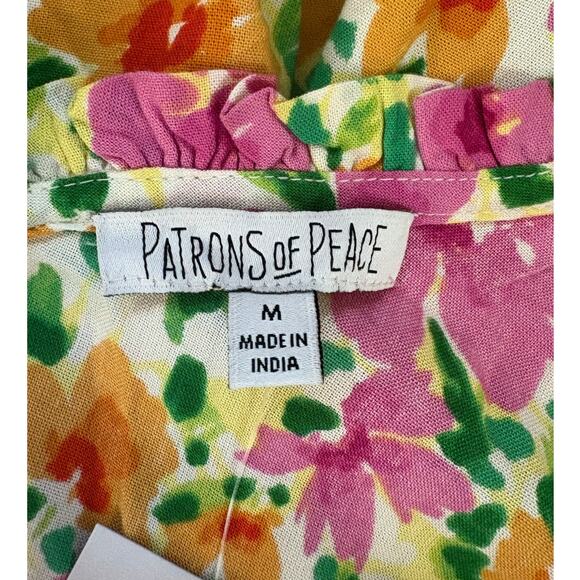 New Patrons of Peace Floral Sun Dress Medium - Picture 5 of 6